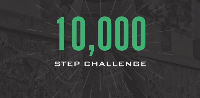10,000 Step Groups Challenge background