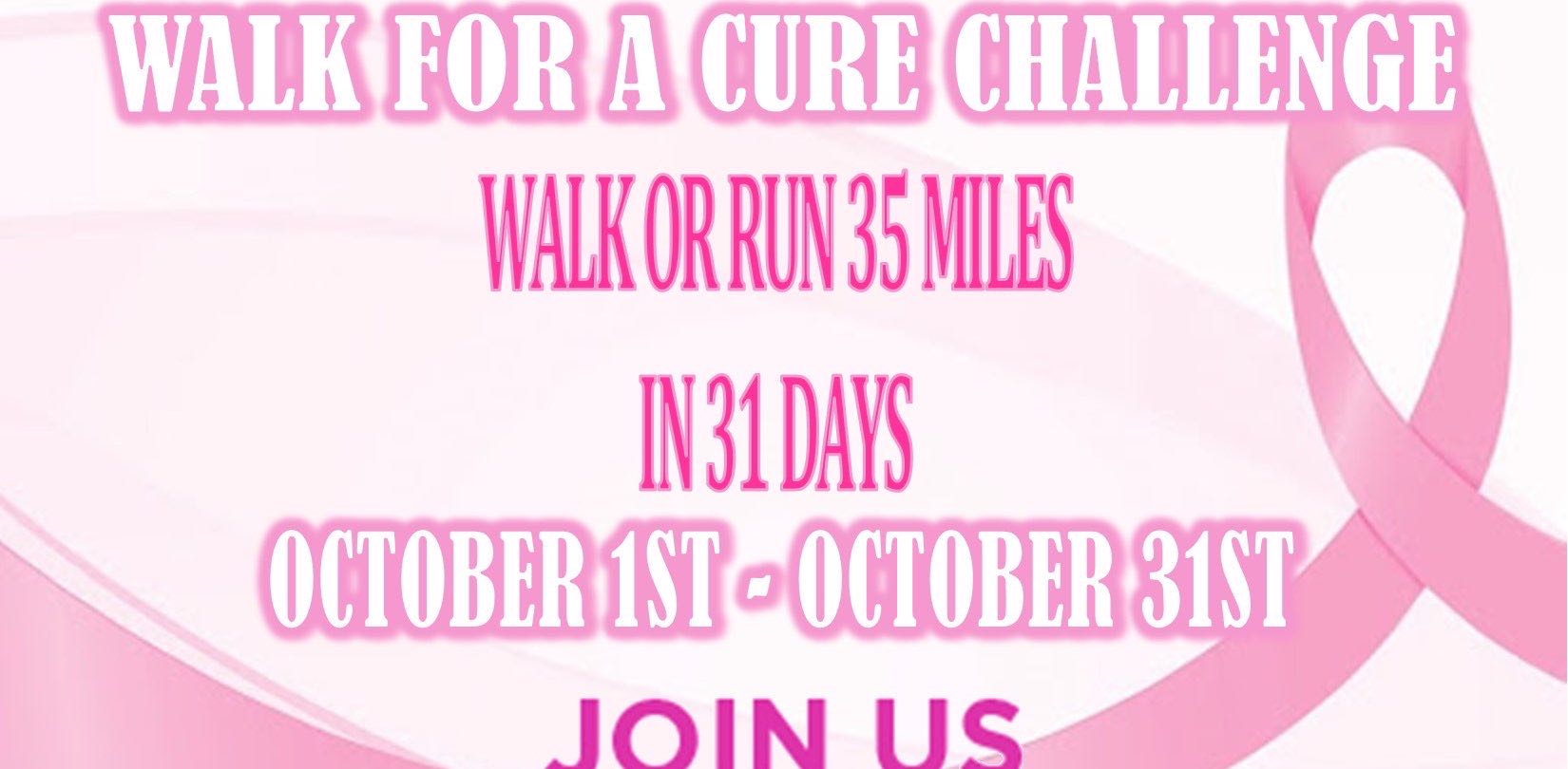 Walk For A Cure Challenge banner
